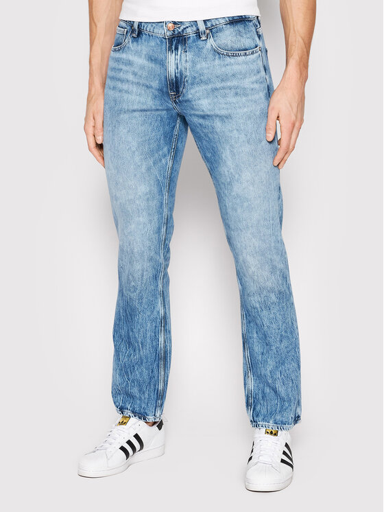 Guess Guess Teksad Angels M2GAN2 D4K73 Tumesinine Slim Fit