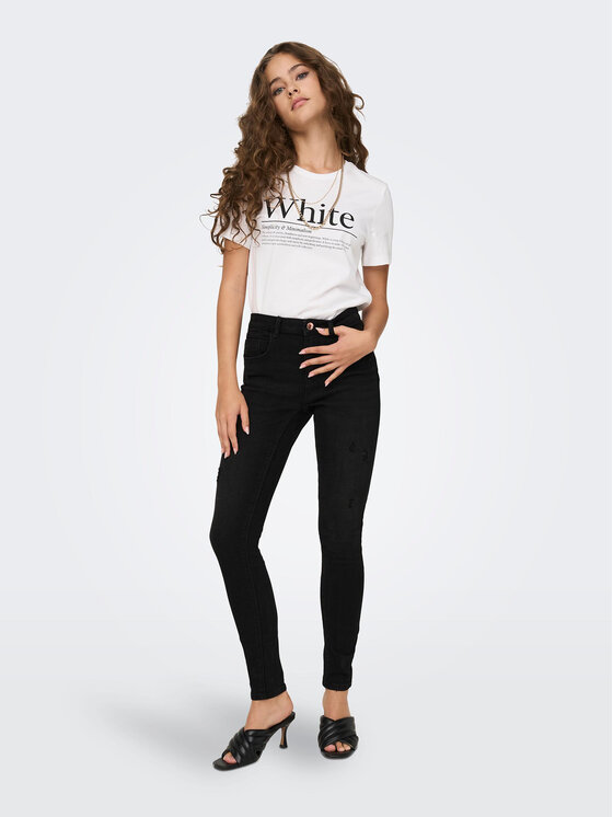 ONLY ONLY Джинси 15259128 Чорний Skinny Fit