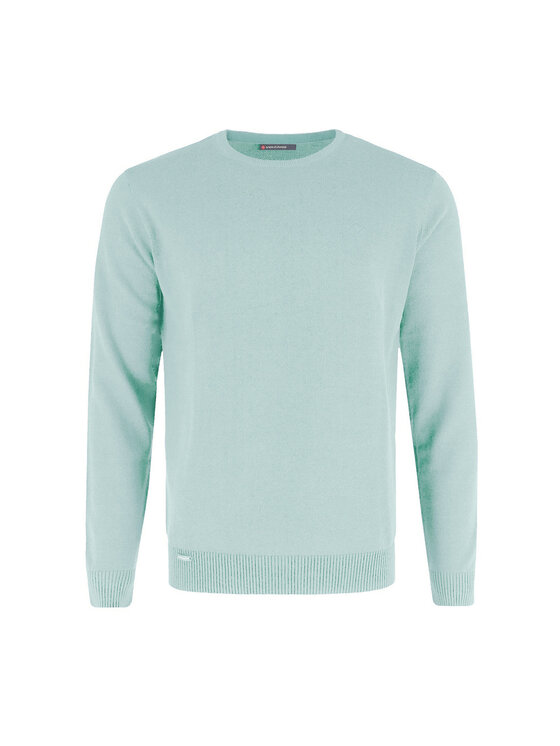 Volcano Volcano Sweter S-RADO Niebieski Regular Fit