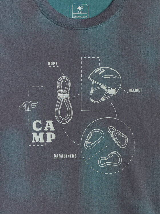 4F 4F T-Shirt ENJOY THE OUTDOORS Kolorowy Regular Fit
