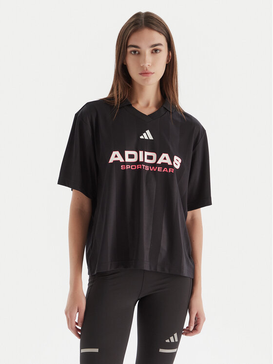 adidas adidas Tricou polo Tiro JN2749 Negru Loose Fit
