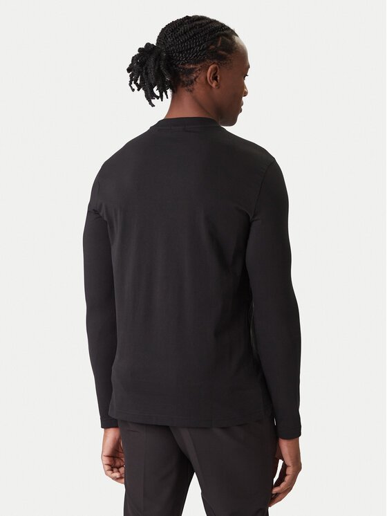 BOSS Boss Longsleeve krekls 50506365 Melns Regular Fit