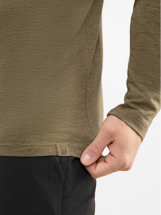 Viking Viking Longsleeve Andali Man Zielony ciemny Regular Fit