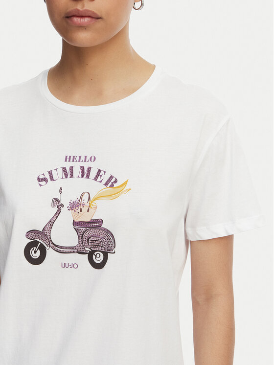 Liu Jo Liu Jo Тишърт WA6502 JS923 Бял Regular Fit