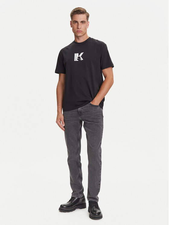 Karl Lagerfeld Jeans Karl Lagerfeld Jeans T-Shirt A3M17057 Czarny Regular Fit