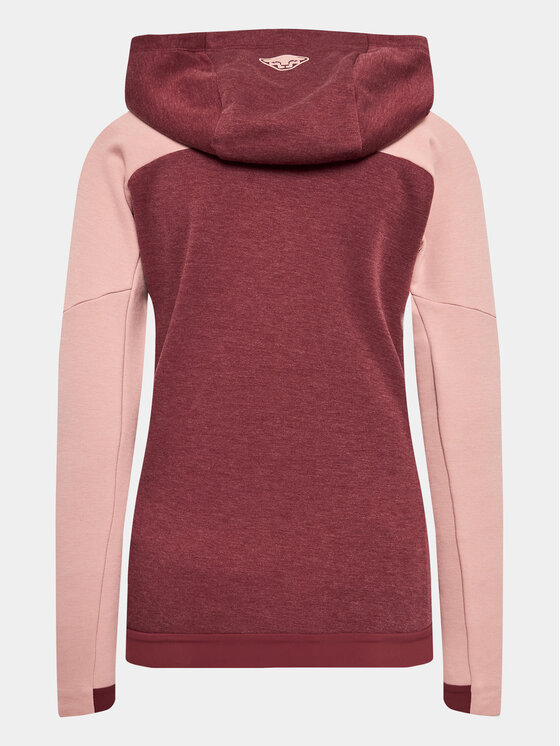 Dynafit Dynafit Tehnička majica dugih rukava 24/7 Ptc Hoody W 71505 Tamnocrvena Regular Fit
