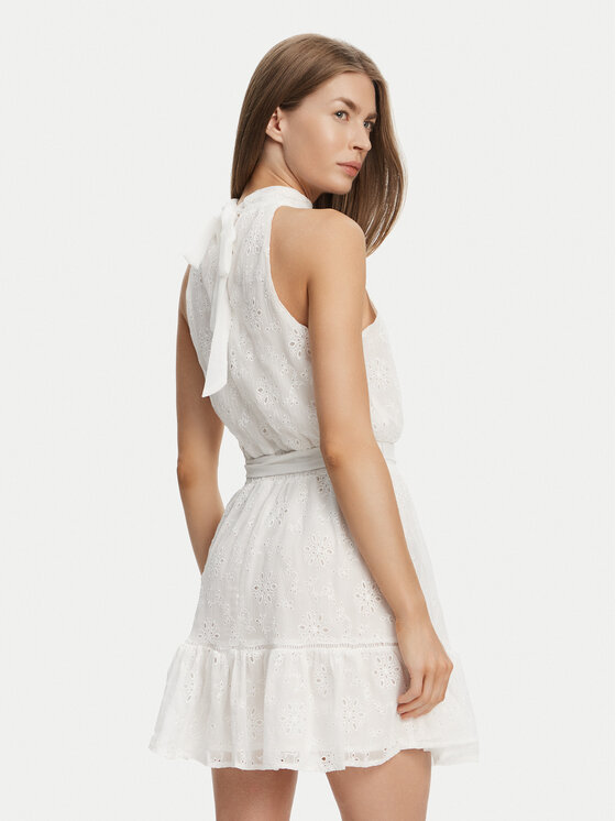 Guess Guess Φόρεμα καλοκαιρινό W5GK15 W0WA2 Λευκό Regular Fit