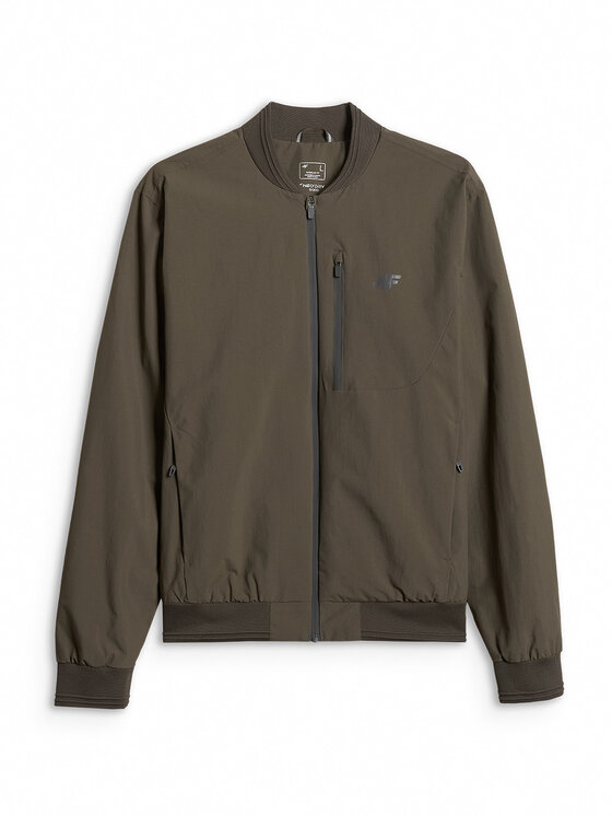 4F 4F Kurtka przejściowa CITY JACKETS Khaki Regular Fit