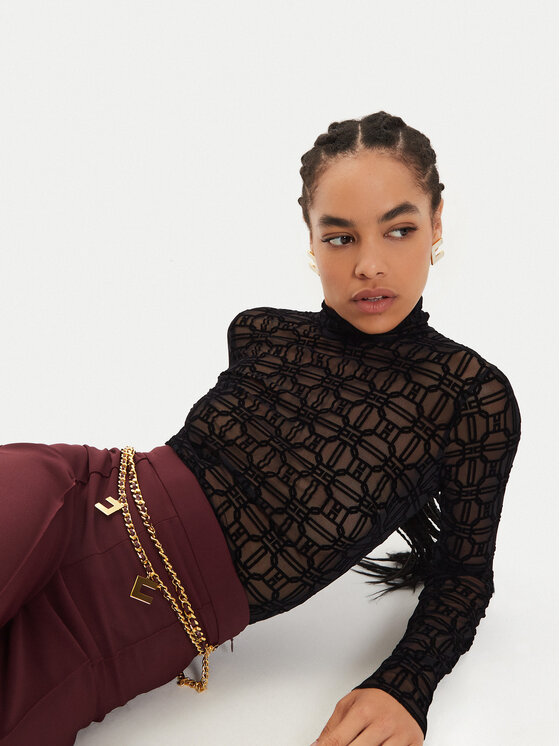 Elisabetta Franchi Elisabetta Franchi Body BO-0144-7E2 Schwarz Slim Fit