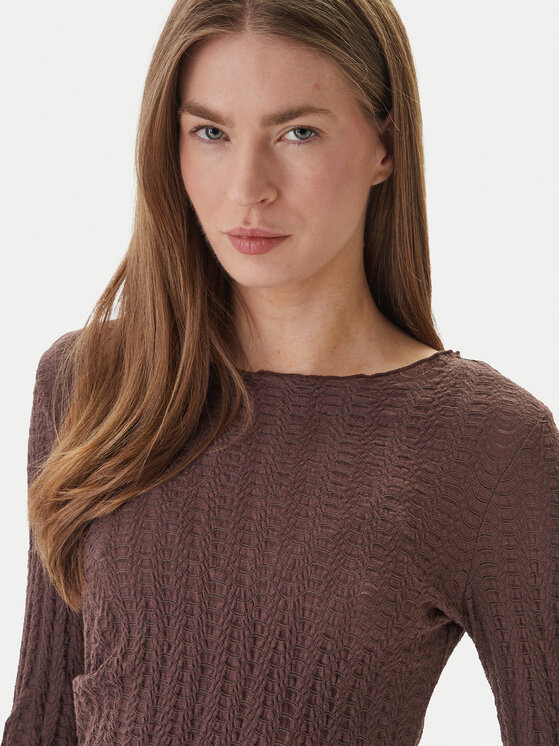 ONLY ONLY Блуза Ella 15368469 Кафяв Slim Fit