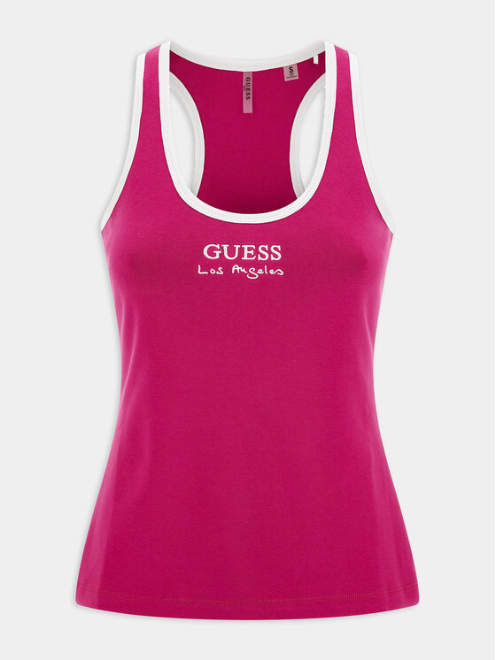 Guess Guess Top Sporty E3GP05 KBP41 Roosa Slim Fit