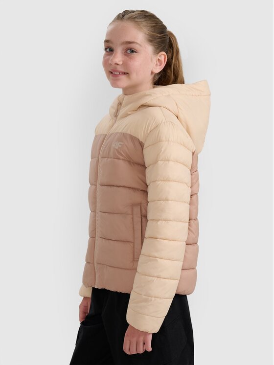 4F 4F Giubbotto piumino 4FJRAW25TDJAF0771-83S Marrone Regular Fit