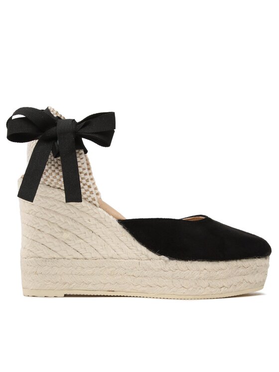 Manebi Espadrilles Wedge Espadrilles K 1.0 WV Schwarz, Größe 39