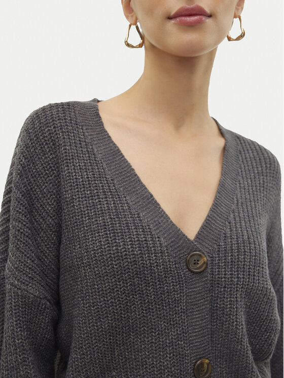 Vero Moda Vero Moda Cardigan Lea 10249632 Gri Regular Fit