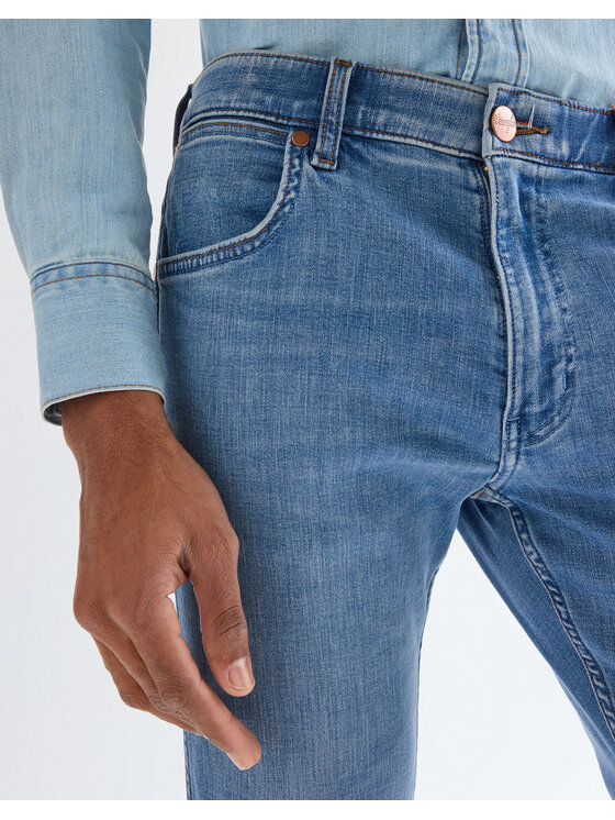 Wrangler Wrangler Jeansy GREENSBORO Niebieski Straight Leg