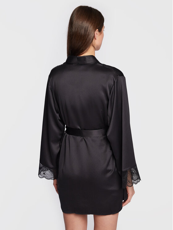 Chantelle Chantelle Szlafrok Midnight Flowers C12NE0 Czarny