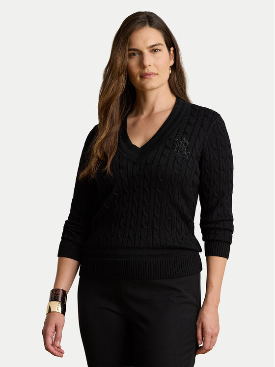 LAUREN RALPH LAUREN LAUREN RALPH LAUREN Džemperis Meren 200888795004 Melns Regular Fit