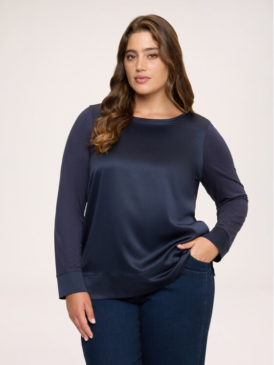 Fiorella Rubino Fiorella Rubino T-shirt G0CWL009267N034 Blu Boxy Fit