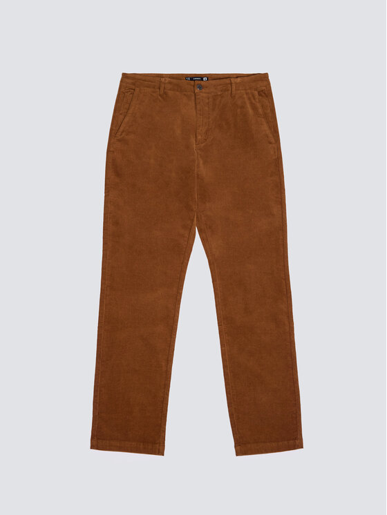 BIG STAR BIG STAR Chinosy TREVIS Brązowy Slim Fit