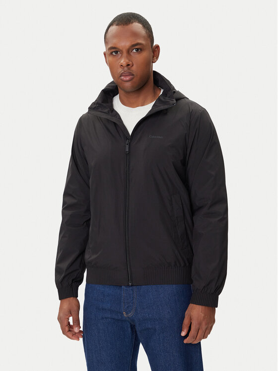 Calvin Klein Calvin Klein Μπουφάν μεταβατικό LV04LC511G Μαύρο Relaxed Fit