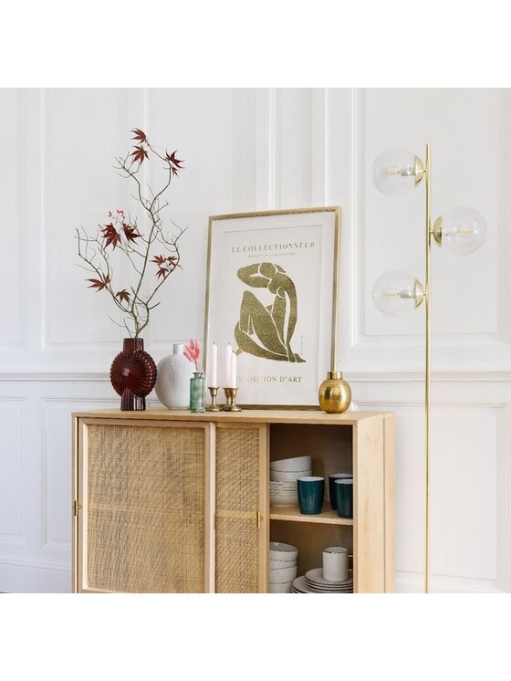 MIAhome MIAhome Lampa podłogowa 162 cm STAMPELLE Złoty
