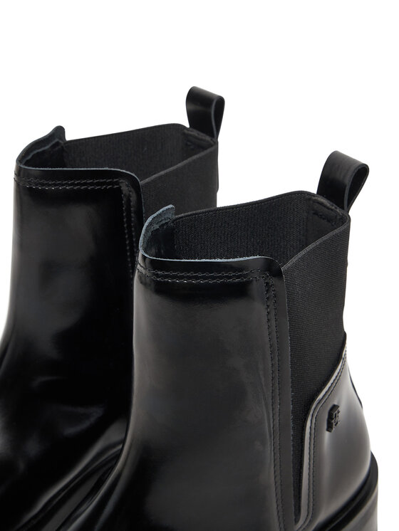 Tommy Hilfiger Tommy Hilfiger Klassische Stiefeletten Minimal Abrasivato FW0FW08764 Schwarz