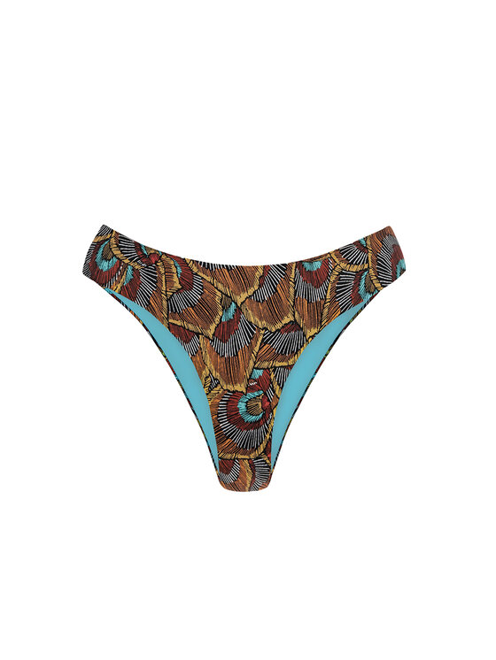 Miss Lou Miss Lou Bikini pezzo sotto D-BR2-BR Marrone