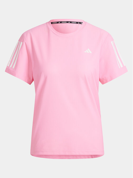 adidas adidas Тениска от техническо трико Own The Run IN1592 Розов Regular Fit