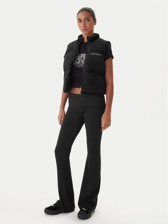 Juicy Couture Juicy Couture Športová vesta Lightening JCOGL225551 Čierna Regular Fit