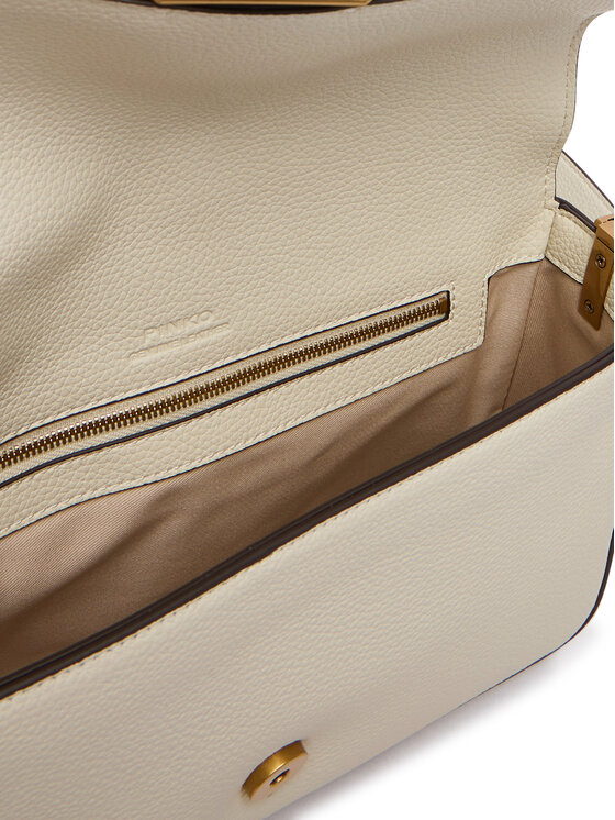 PINKO PINKO Handtasche Love One Classic Slouchy Fl PLTT 104524 A2OX Weiß