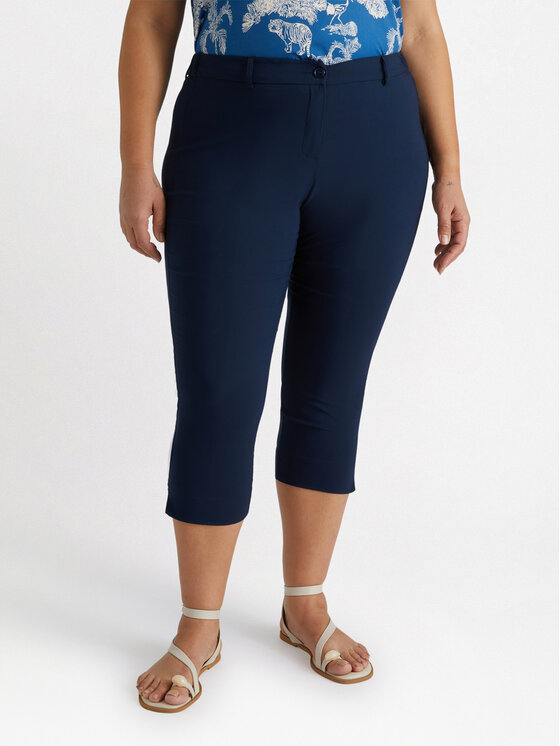 Fiorella Rubino Fiorella Rubino Pantaloni di tessuto P143L102165N034 Blu Slim Fit