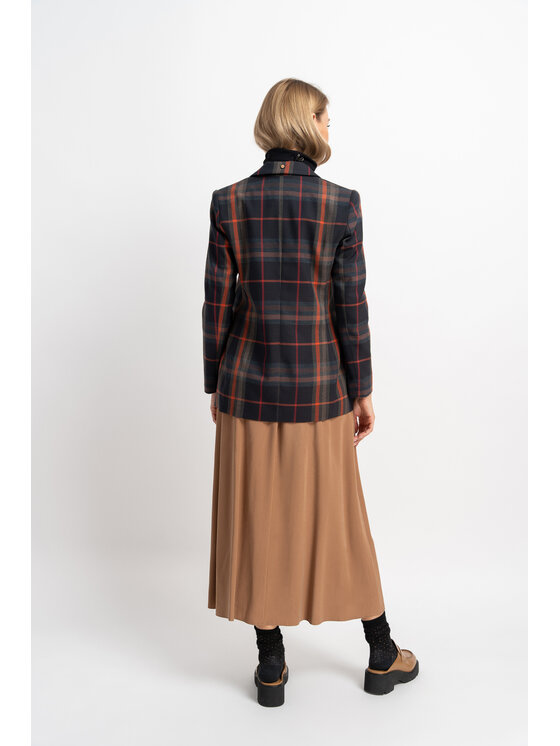 CLICK CLICK Maxi sukně 50-700 Béžová Classic Fit