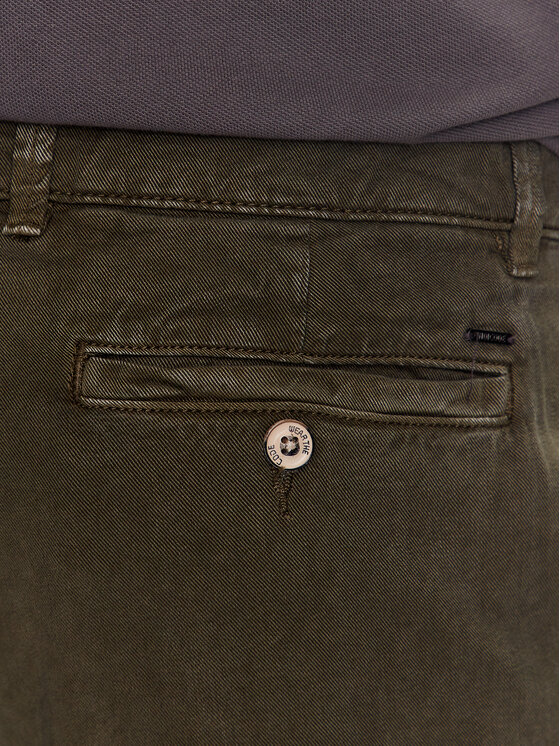 INDICODE INDICODE Šortky z materiálu Vino 70-644 Khaki Regular Fit