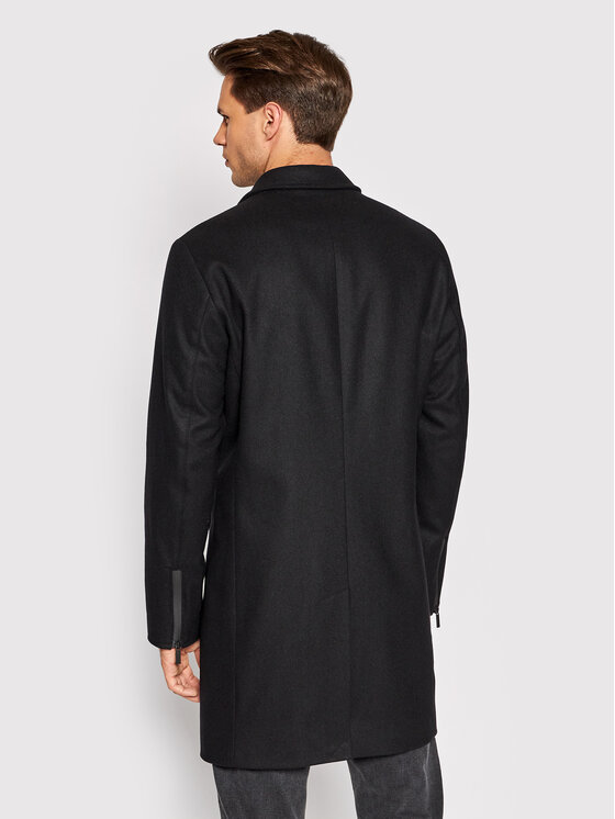 KARL LAGERFELD Manteau en laine 455082 523799 Noir Regular Fit Modivo