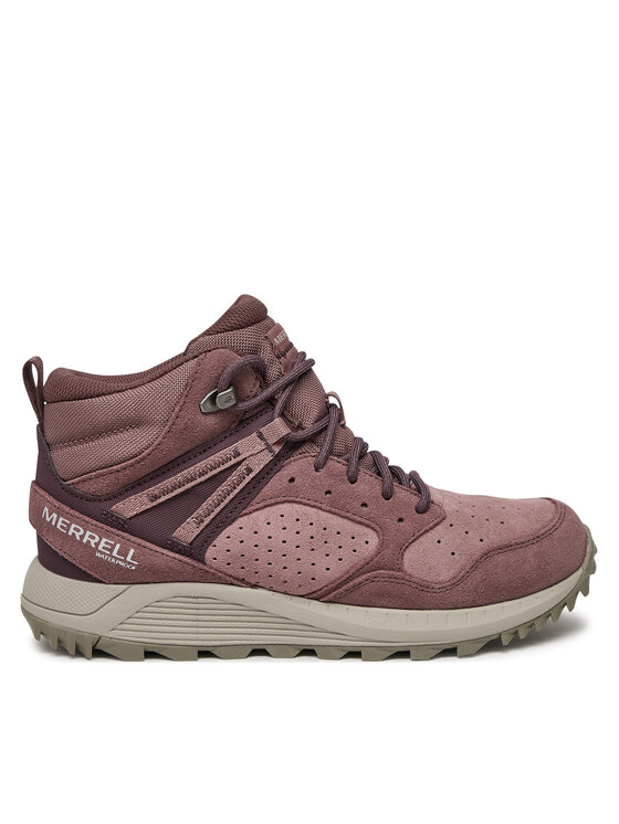 Damskie Trapery Merrell, Rozmiar 37, Bordowe, Wildwood Mid Ltr Wp J068104