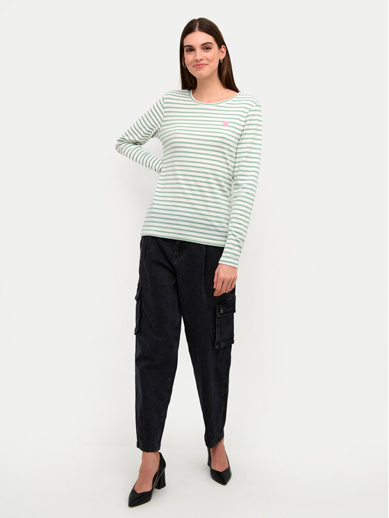 Kaffe Kaffe Bluzka Liddy 10502821 Zielony Regular Fit