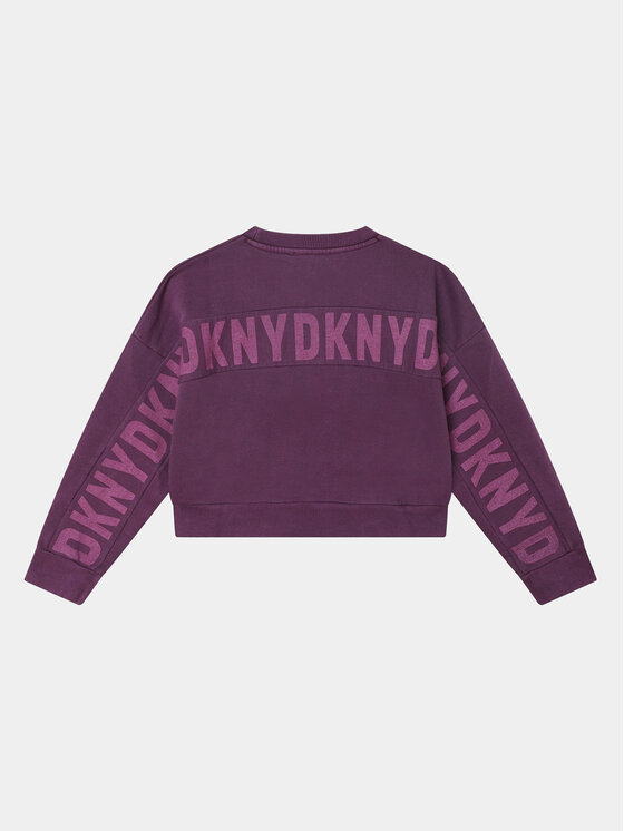DKNY DKNY Bluza D35T00 D Fioletowy Regular Fit