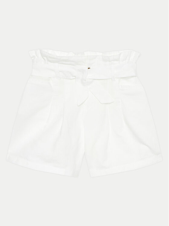 United Colors Of Benetton United Colors Of Benetton Шорти з тканини 4BE7C902D Білий Relaxed Fit