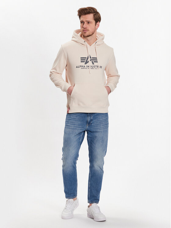 Alpha Industries Alpha Industries Bluza Basic 178312 Beżowy Regular Fit