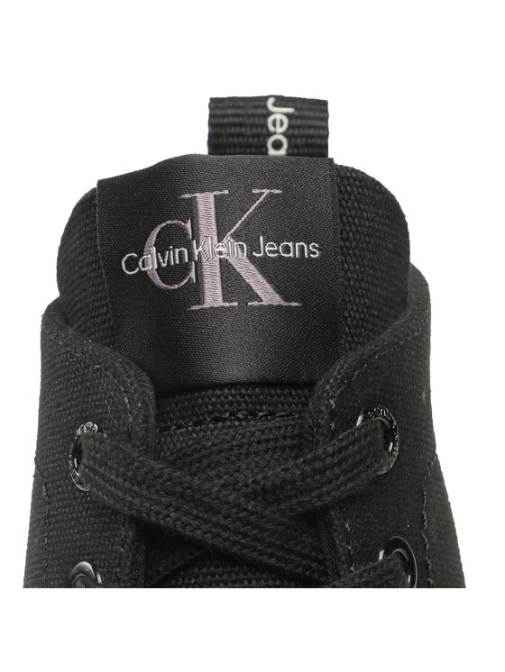 Calvin Klein Jeans Calvin Klein Jeans Čizme Chunky Combat Laceup Boot Co YW0YW01239 Crna