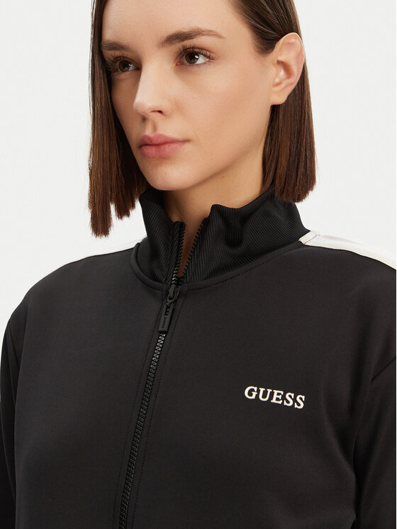 Guess Guess Bluză V5GQ18 KCRU2 Negru Regular Fit