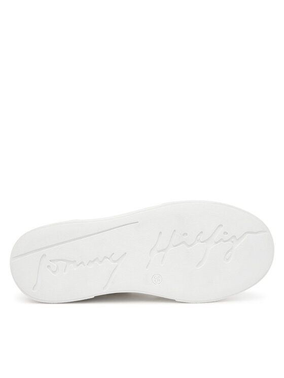 Tommy Hilfiger Tommy Hilfiger Sneakersy Low Cut Lace Up Sneaker T3A9-33982-1355 D Biały