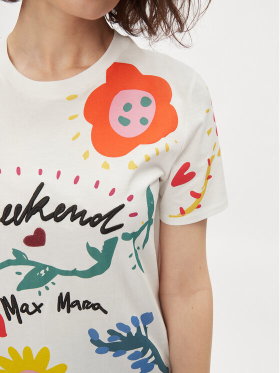 Weekend Max Mara Weekend Max Mara Majica Cinema 2415971061 Écru Regular Fit