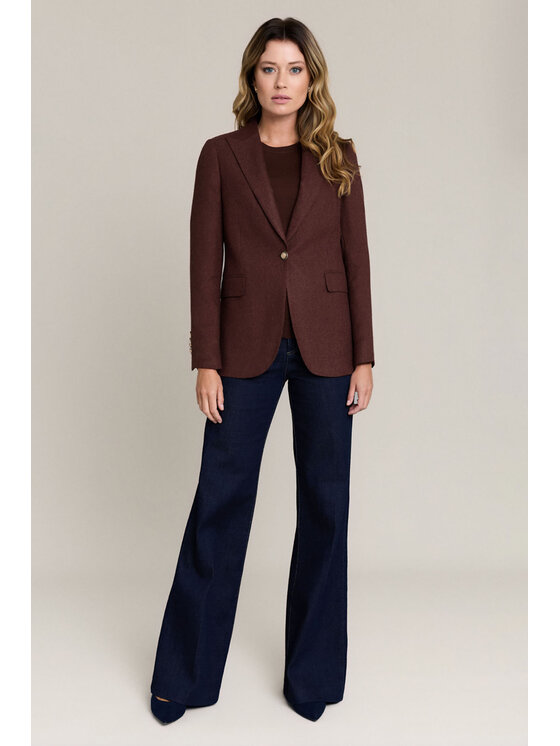 Lancerto Lancerto Marynarka Pienza MA073226000050 Brązowy Regular Fit
