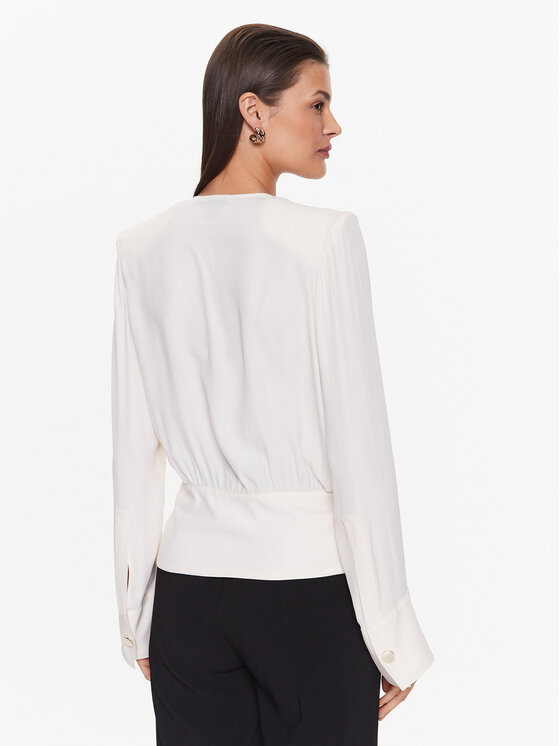 PINKO Pinko Bluse Bravo 101141 8889 Écru Regular Fit
