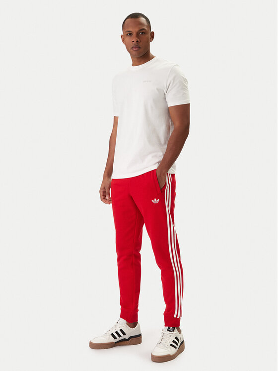 adidas adidas Dressipüksid 3-Stripes KE3560 Punane Slim Fit