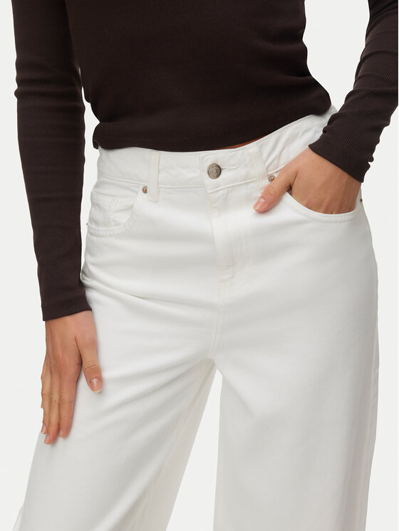 Vero Moda Vero Moda Blugi Billie 10341028 Alb Barrel Fit