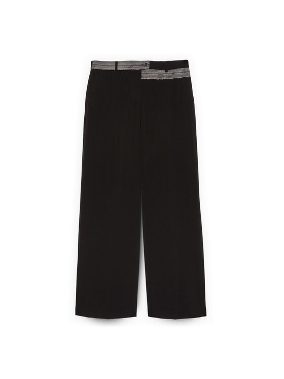 Fiorella Rubino Fiorella Rubino Pantaloni di tessuto P011T005074N033 Nero Regular Fit