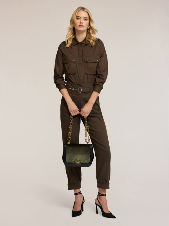 Motivi Motivi Camicia 5000Q000886N035 Verde Regular Fit