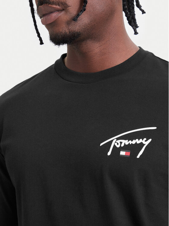 Tommy Jeans Tommy Jeans Longsleeve DM0DM23546 Μαύρο Slim Fit